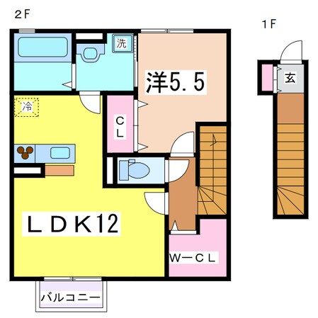 セジュール近江の物件間取画像